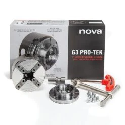 Nova 48291 Pro-Tek G3 Chuck With 2'' Jaws, 1''x 8 TPI Direct Thread -Carpentry Shop 64767 01 1000
