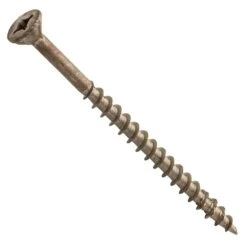 Centerline #8 X 3'' Flat Head Square X Self-Countersinking Wood Screws, Lube Finished, 100-Pack