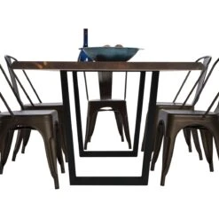 V-Shaped Welded Steel Table Leg Set, Black 24 V-Shaped Welded Steel Table Leg Set, Black -Carpentry Shop 66014 02 1000 1