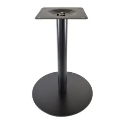 Positano 22'' Dia. Round Steel Table Base, Black Powder-Coat, Table Height -Carpentry Shop 66430 03 1000
