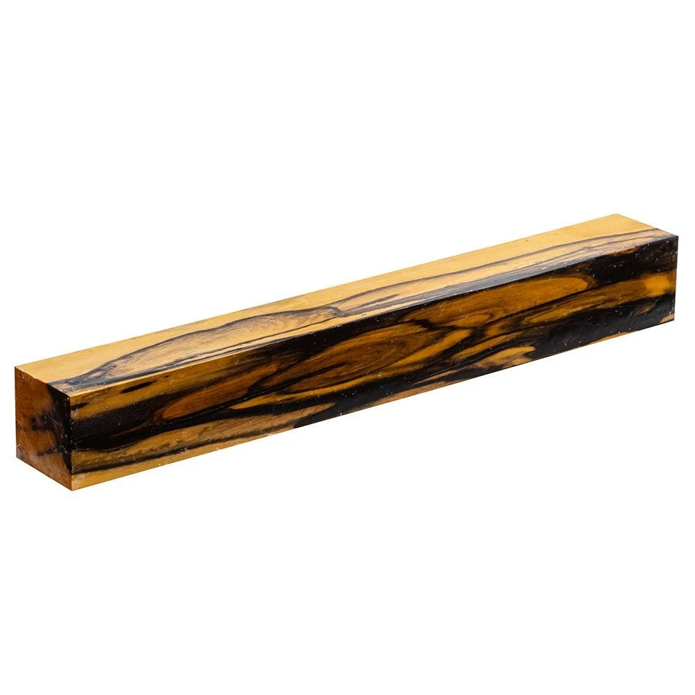 Black And White Ebony Turning Blank, 1-1/2'' X 1-1/2'' X 12'' 3 Black And White Ebony Turning Blank, 1-1/2'' X 1-1/2'' X 12''