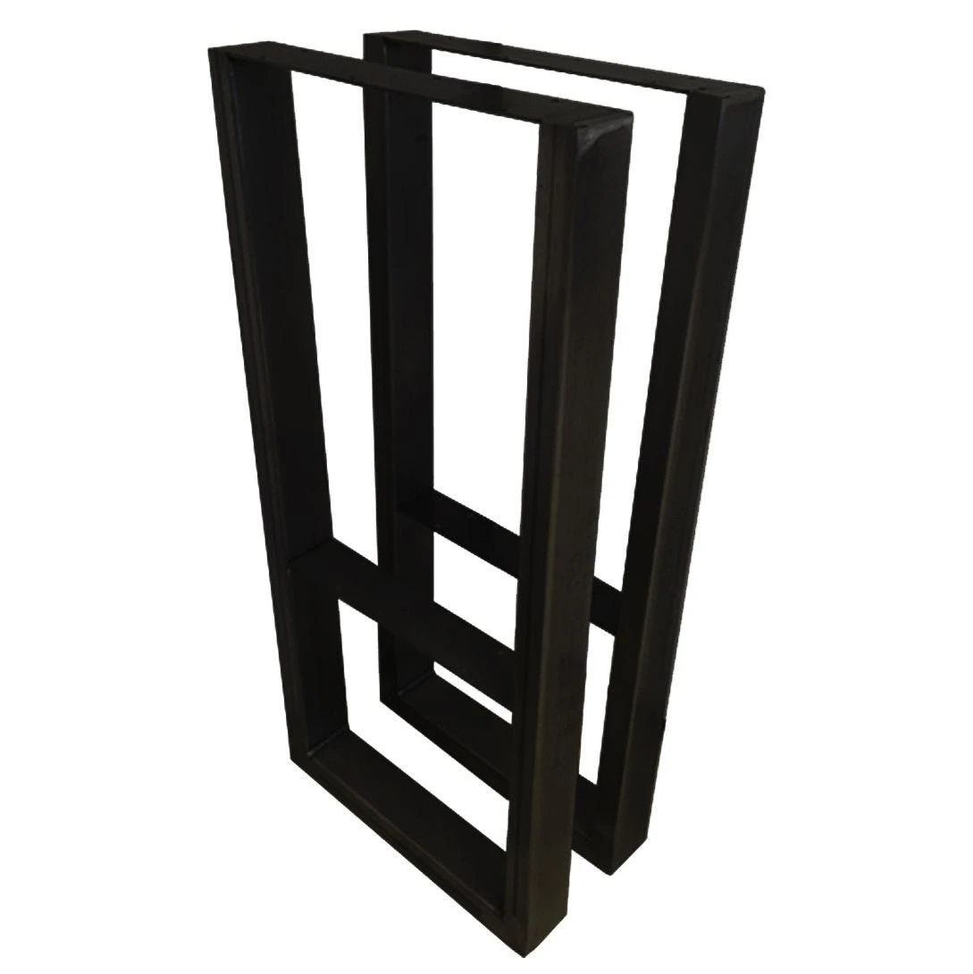 V-Shaped Welded Steel Table Leg Set, Black 17 V-Shaped Welded Steel Table Leg Set, Black - Image 15