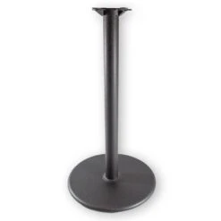 Round Flat Style 22'' Dia. Cast Iron Table Base, 3'' Dia. Column, Bar Height