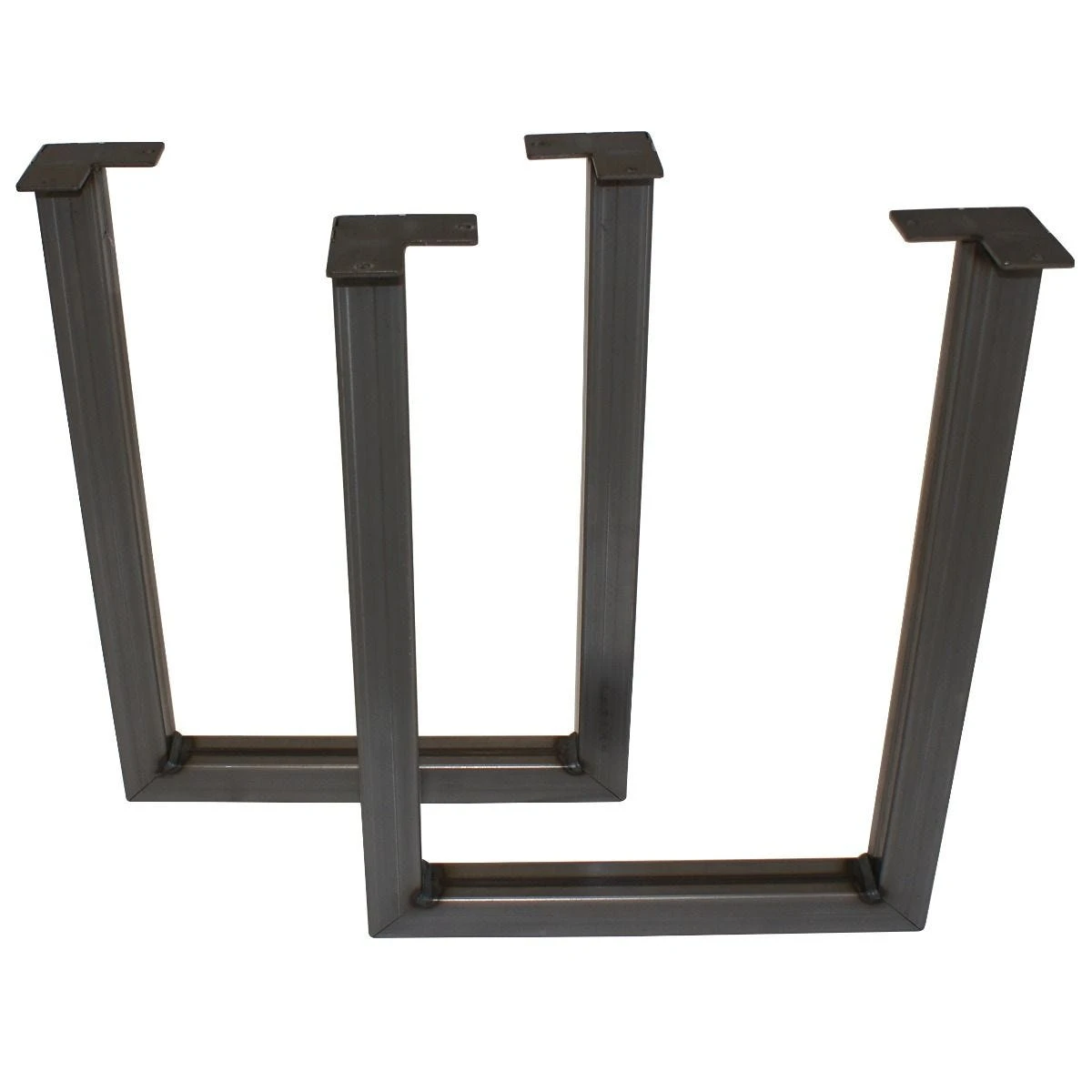U-ShapedWelded Steel Table Leg Set, Black 8 U-ShapedWelded Steel Table Leg Set, Black - Image 6