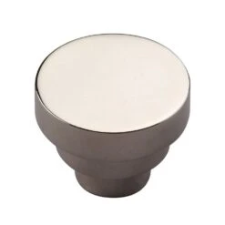 1-1/4''Round Step Cabinet Knob, Polished Nickel