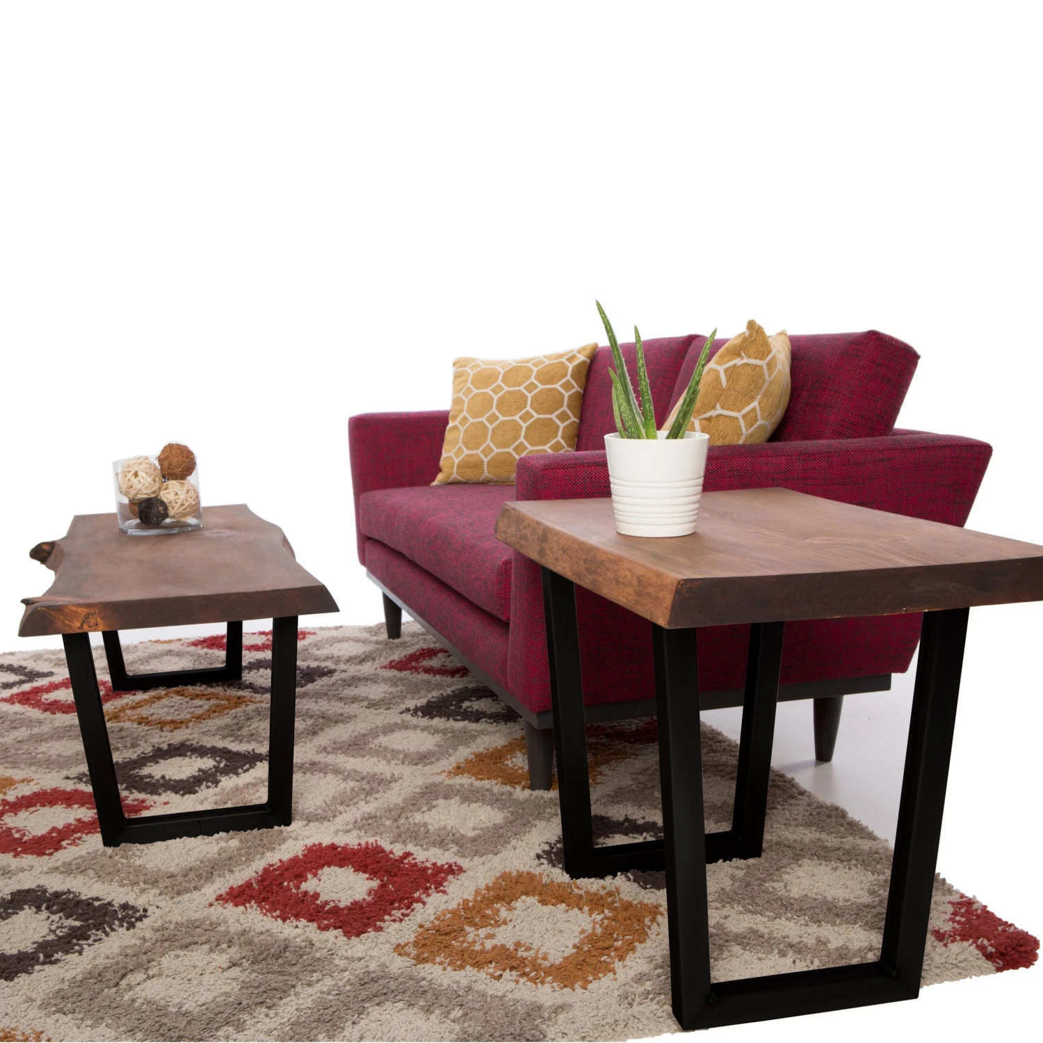 V-Shaped Welded Steel Table Leg Set, Black 6 V-Shaped Welded Steel Table Leg Set, Black - Image 4