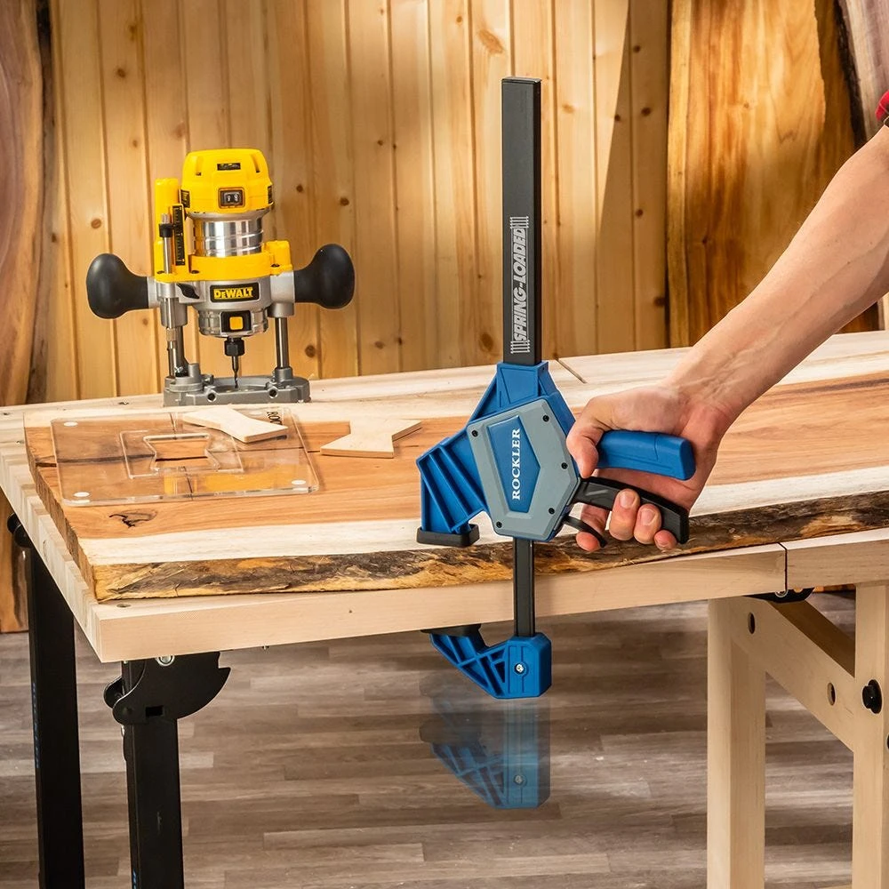 Rockler 6'' Heavy-Duty Spring-Loaded Bar Clamp 8 Rockler 6'' Heavy-Duty Spring-Loaded Bar Clamp - Image 6