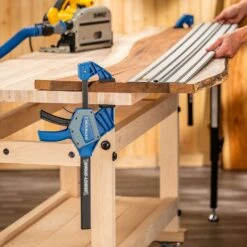 Rockler 6'' Heavy-Duty Spring-Loaded Bar Clamp 18 Rockler 6'' Heavy-Duty Spring-Loaded Bar Clamp -Carpentry Shop 68289 08 1000