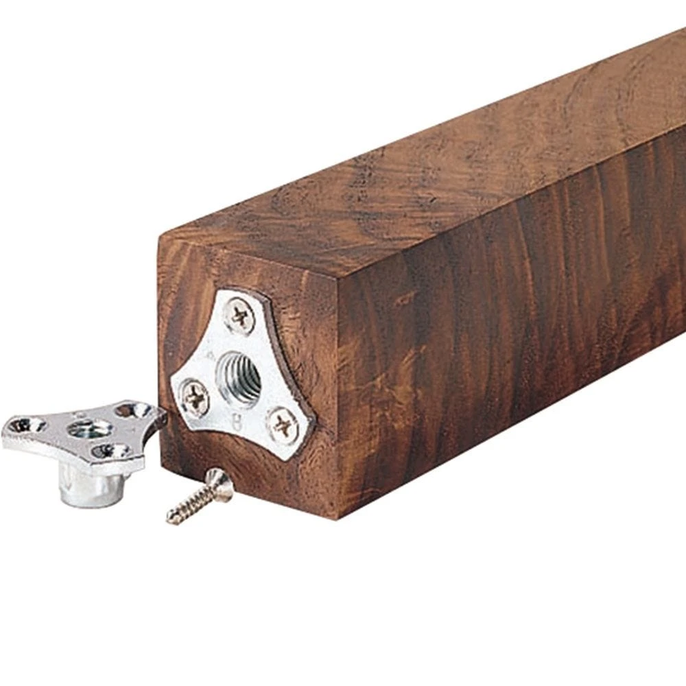 Screw-On Tee Nuts, 5/16" X 18 TPI, 8 Pack 4 Screw-On Tee Nuts, 5/16" X 18 TPI, 8 Pack - Image 2