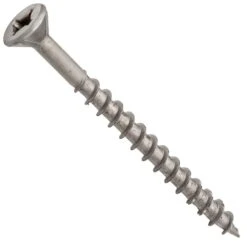 Centerline #8 X 2'' Flat Head Square X Self-Countersinking Wood Screws, Lube Finished, 100-Pack