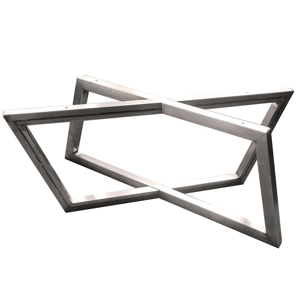 15-1/2''H Rhombus Welded Steel Coffee Table Base, Unfinished 4 15-1/2''H Rhombus Welded Steel Coffee Table Base, Unfinished - Image 2