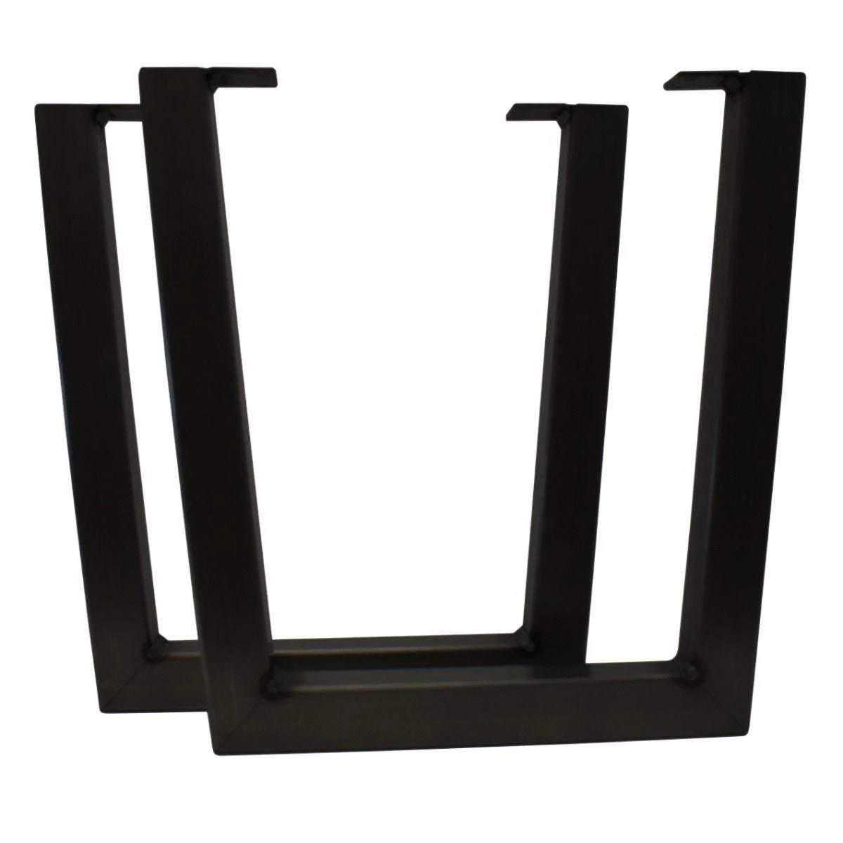 V-Shaped Welded Steel Table Leg Set, Black 11 V-Shaped Welded Steel Table Leg Set, Black - Image 9