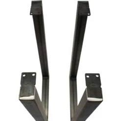 V-Shaped Welded Steel Table Leg Set, Black 29 V-Shaped Welded Steel Table Leg Set, Black -Carpentry Shop 69315 03 1000 1