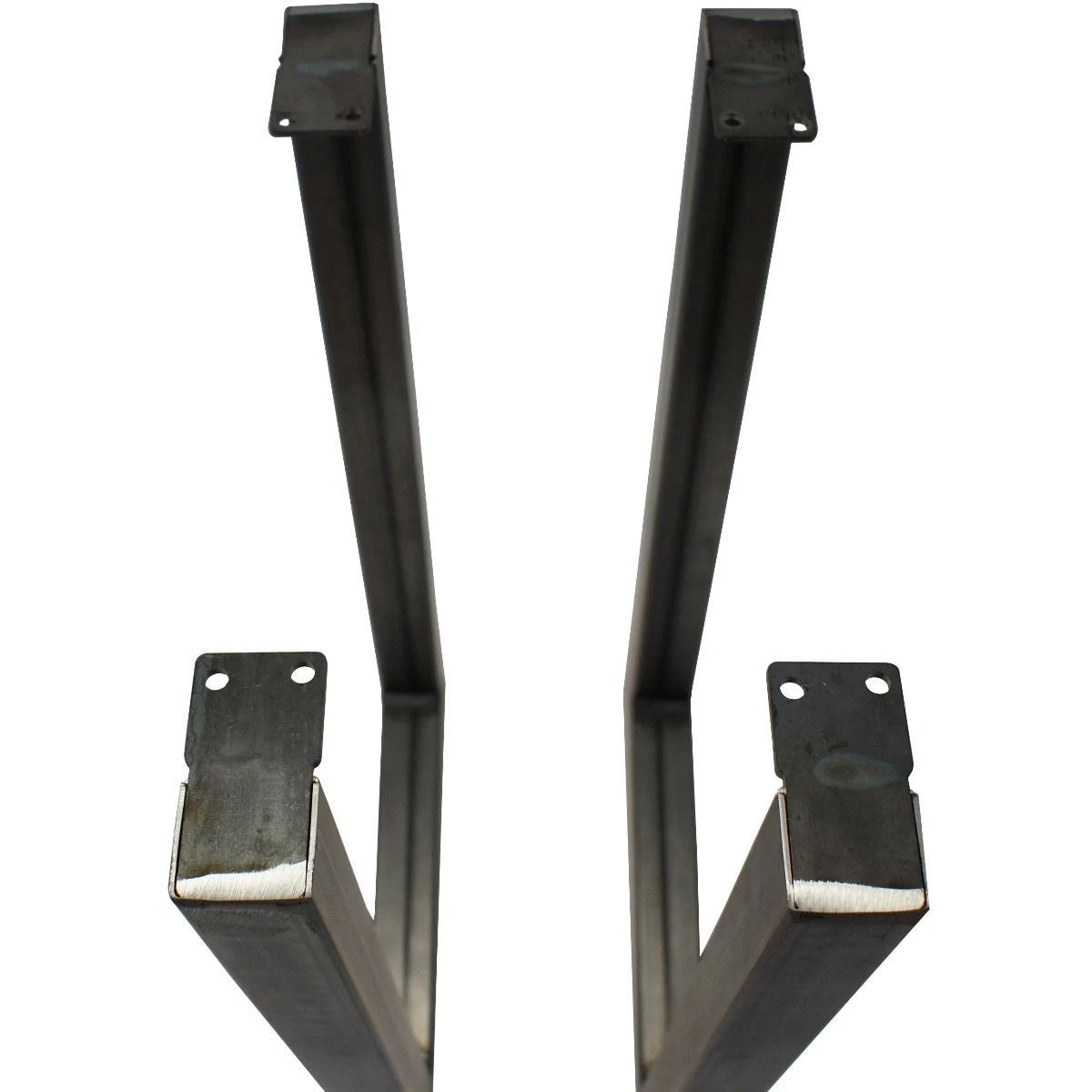 V-Shaped Welded Steel Table Leg Set, Black 14 V-Shaped Welded Steel Table Leg Set, Black - Image 12