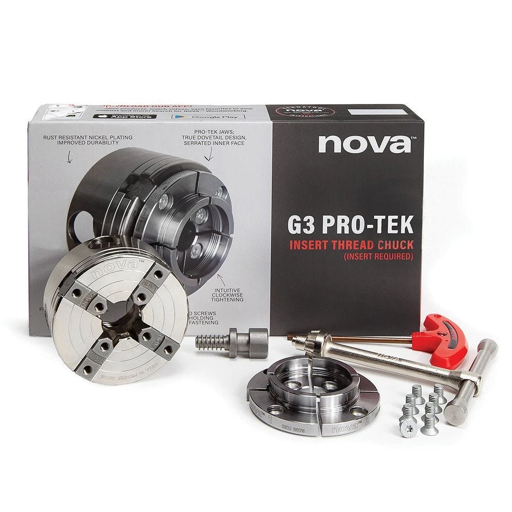 Nova 48290 Pro-Tek G3 Chuck With 2'' Jaws, Insert Version 4 Nova 48290 Pro-Tek G3 Chuck With 2'' Jaws, Insert Version - Image 2