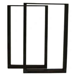 U-ShapedWelded Steel Table Leg Set, Black 21 U-ShapedWelded Steel Table Leg Set, Black -Carpentry Shop 69415 01 1000 1