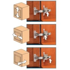 Salice Soft-Close 110° 3/8'' Rabbeted Door Hinges, Face Frame -Carpentry Shop 69668 06 1000