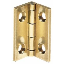 Brusso Solid Brass Small Box Stop Hinges -Carpentry Shop 70391 01 1000 1