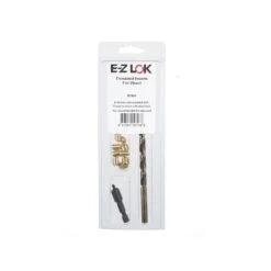 E-Z Knife Threaded Insert Installation Kit For Hard Wood - Brass - 8-32