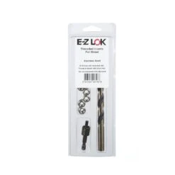E-Z Knife Threaded Insert Installation Kit For Hard Wood - Stainless - 1/4-20