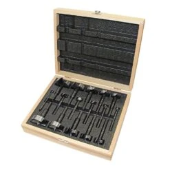 Fisch 16-Piece Black Shark Forstner Bit Set, Imperial