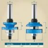 Rockler Round-Edge Matched Stile And Rail Router Bit Set - 1-5/8" Dia X 1" H X 1/2" Shank -Carpentry Shop 7314