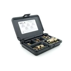 E-Z Hex Threaded Insert Assortment Kit For Soft Wood - Flanged - 8-32 To 3/8-16
