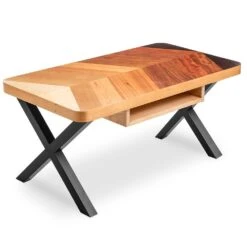 I-Semble Crossed Bar Steel Legs With Adjustable Feet, Set Of 2 -Carpentry Shop 81286 05 1000