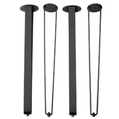 I-Semble Bent Flat Steel Legs With Adjustable Feet, Set Of 4 24 I-Semble Bent Flat Steel Legs With Adjustable Feet, Set Of 4 -Carpentry Shop 83375 03 1000 1