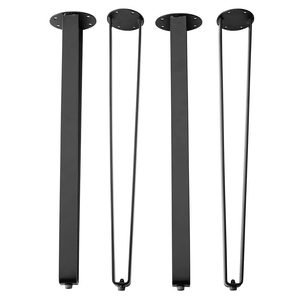 I-Semble Bent Flat Steel Legs With Adjustable Feet, Set Of 4 9 I-Semble Bent Flat Steel Legs With Adjustable Feet, Set Of 4 - Image 7