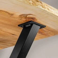 I-Semble Crossed Bar Steel Legs With Adjustable Feet, Set Of 2 -Carpentry Shop 83675 04 1000 1