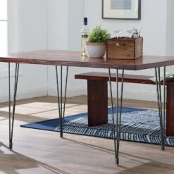 I-Semble 3-Rod Hairpin Table Legs W/Adjustable Feet, 4-Pack, Black -Carpentry Shop 87620 02 1000 1