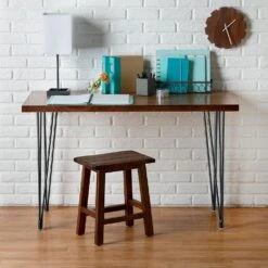 28'' I-Semble 3-Rod Hairpin Table Legs W/Adjustable Feet, 4-Pack, Black -Carpentry Shop 87620 03 1000