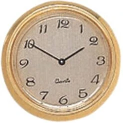 Mini Quartz Clock Fittings With Gold/Arabic Numbers