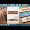 Rockler Interlock Signmaker's Templates, Script Font 1 Rockler Interlock Signmaker's Templates, Script Font -Carpentry Shop hqdefault 103 18