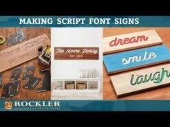 Rockler Interlock Signmaker's Templates, Script Font