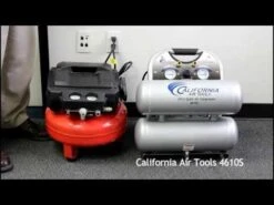 California Air Tools Ultra Quiet Air Compressor 4610S, 1HP, 4.6-Gallon Steel Tank -Carpentry Shop hqdefault 158 16