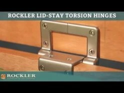 Lid-Stay Torsion Hinge Lid Support, Rustic Bronze -Carpentry Shop hqdefault 33 24