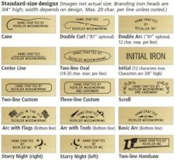 Customized Electric Branding Iron Gift Set 14 Customized Electric Branding Iron Gift Set -Carpentry Shop standard design branding irons 1